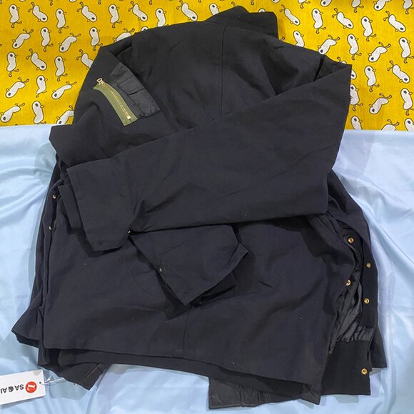 Sacai x Carhartt Black Workwear Jacket Men's Size L - Picture 3 of 11